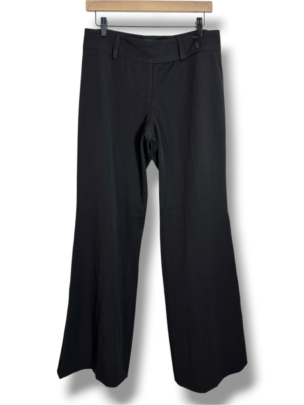 Fabrizio Gianni Black Wide Leg Stretch Trouser Pants Women’s 10 NEW Career